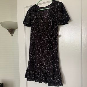 Polka Dot Wrap Dress